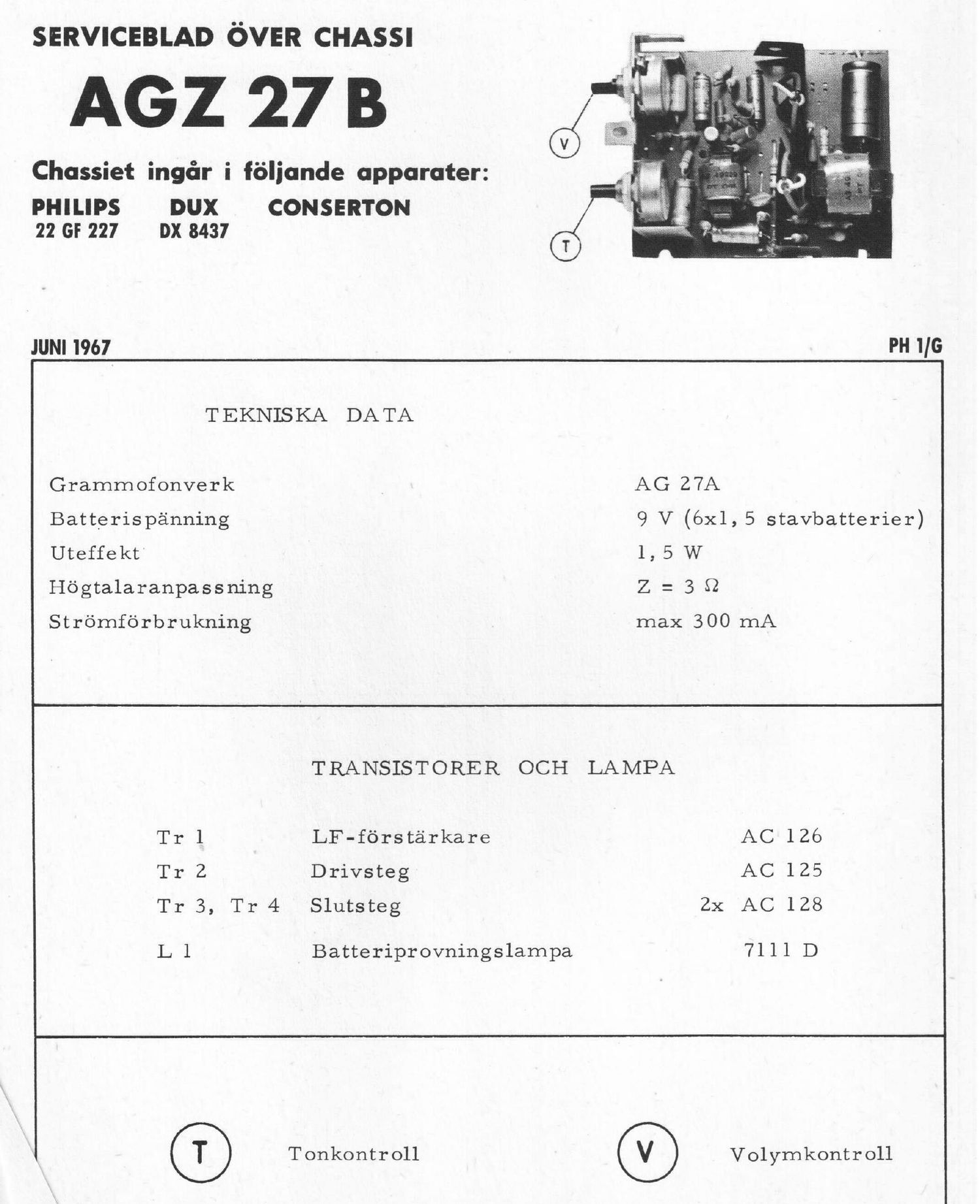 philips agz 27 b service manual