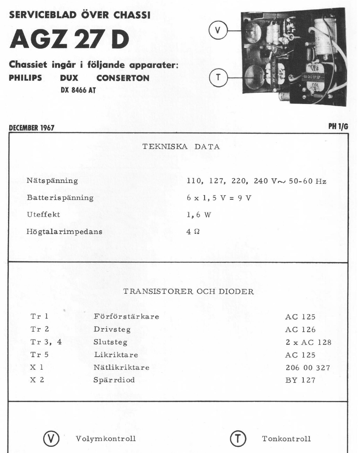 philips agz 27 d service manual