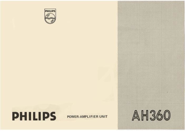 philips ah 360 owners manual