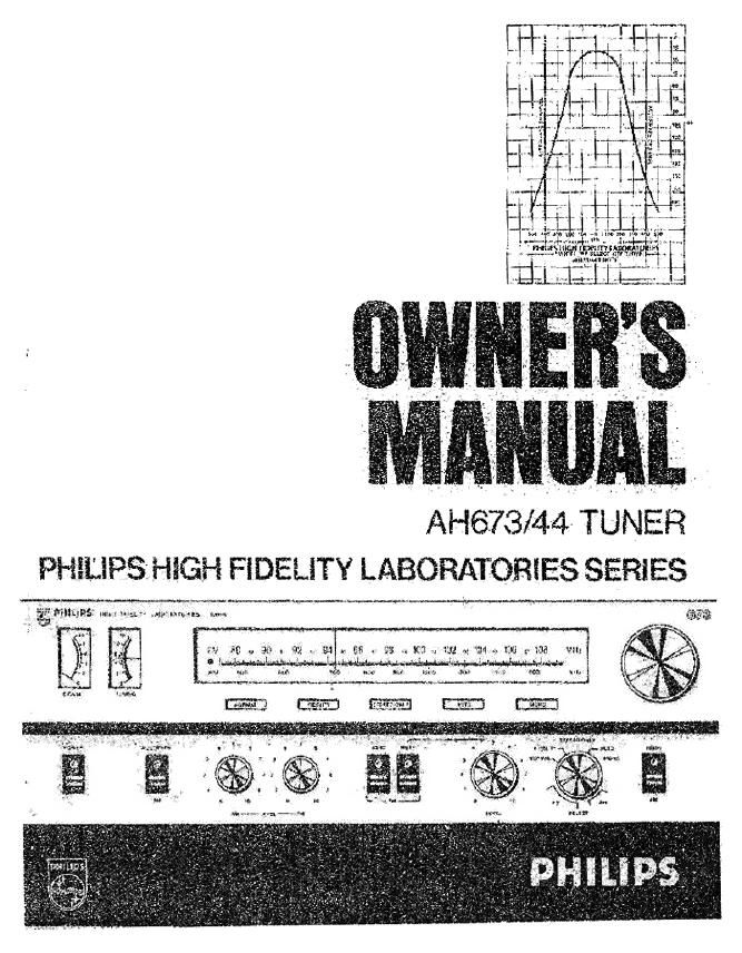 philips ah 673 owners manual