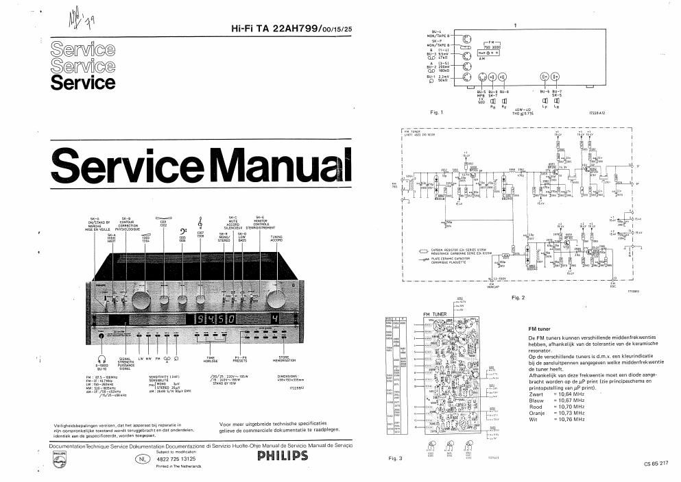 philips ah 799 service manual