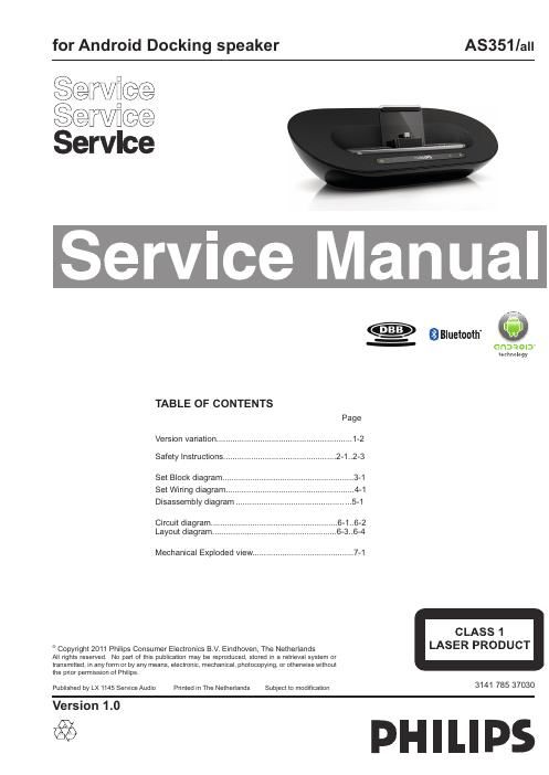 philips as 351 service manual