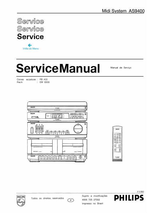 philips as 9400 service manual