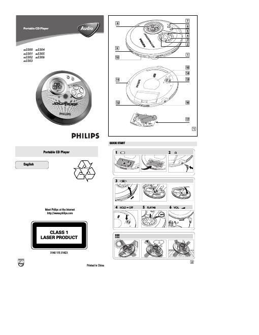 philips ax 3300 owners manual