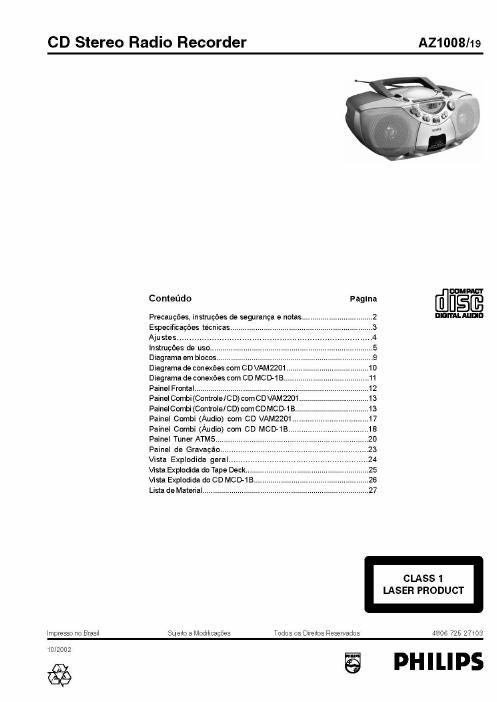 philips az 1008 service manual 2