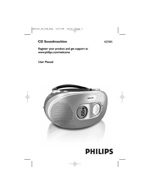 philips az 1021 owners manual