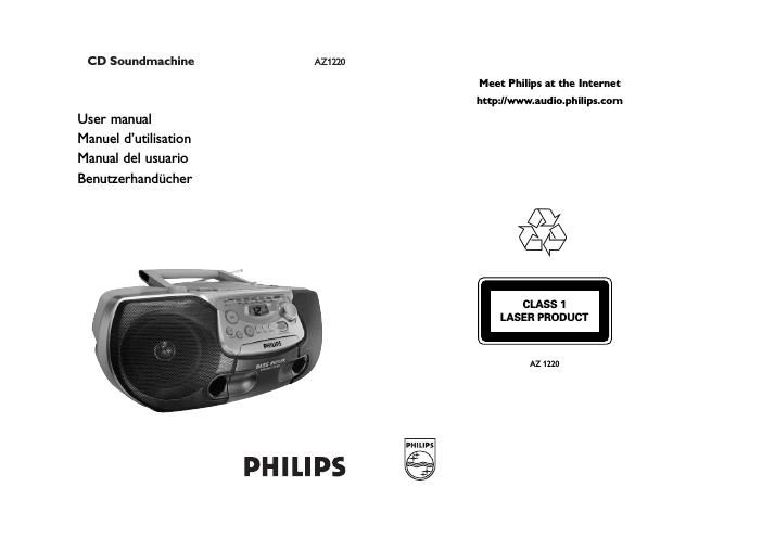 philips az 1220 owners manual