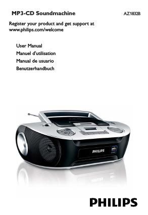 philips az 1832 b owners manual