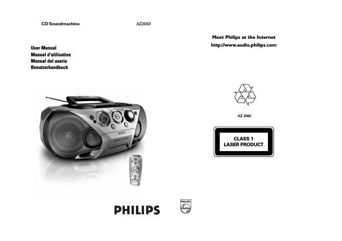 philips az 2060 owners manual