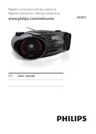 philips az 3811 owners manual