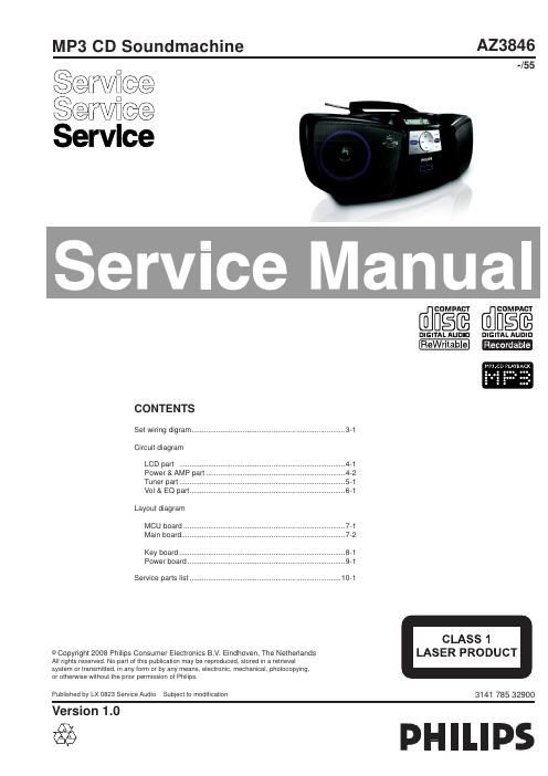 philips az 3846 service manual