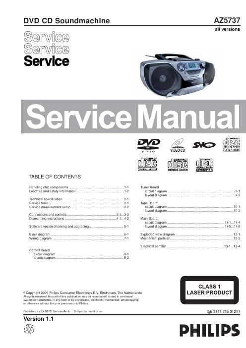 philips az 5737 service manual