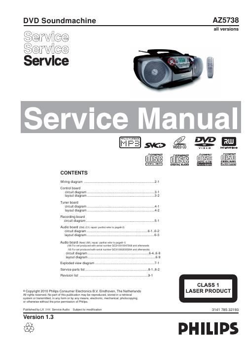 philips az 5738 service manual