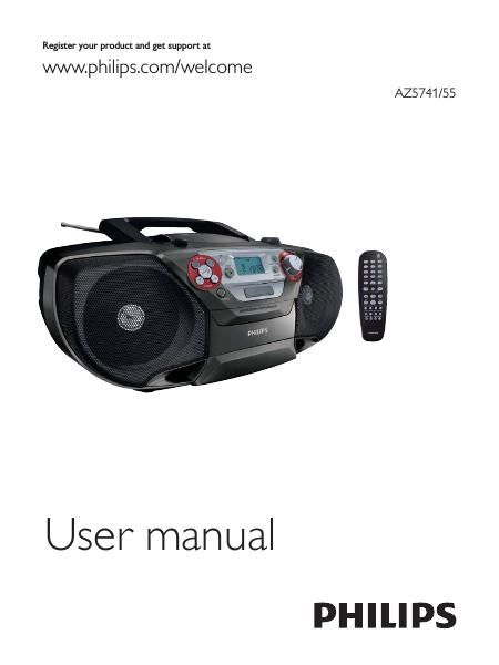 philips az 5741 owners manual