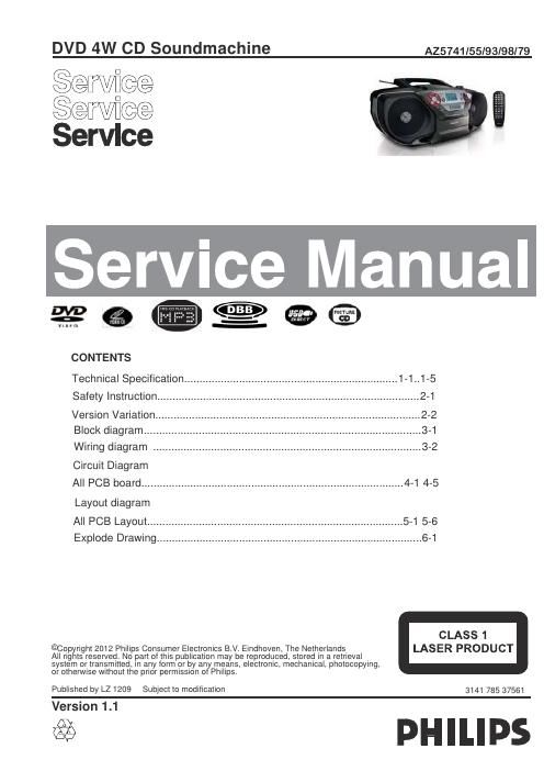 philips az 5741 service manual