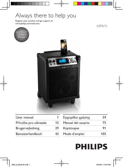 philips az p 6 owners manual