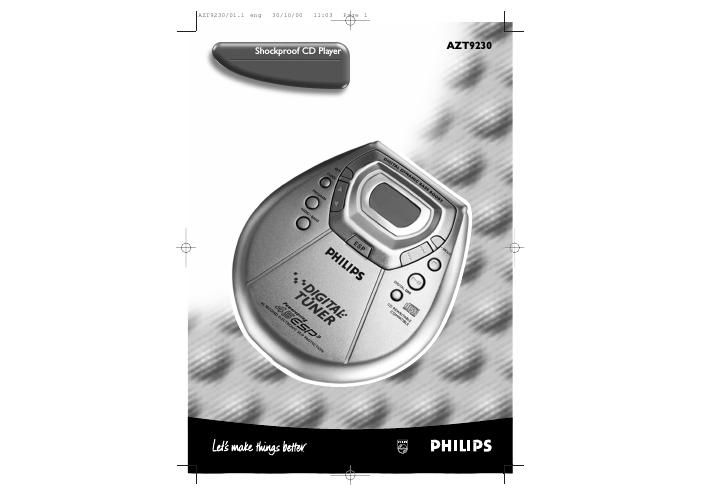 philips az t 9230 owners manual