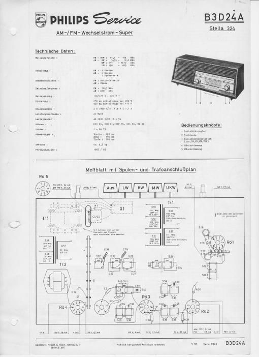 philips b 3 d 24 stella service manual