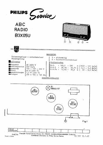 philips b 3 x 05 u service manual