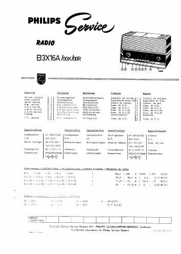 philips b 3 x 16 a service manual