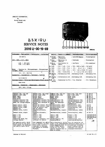 philips b 3 x 18 u service manual