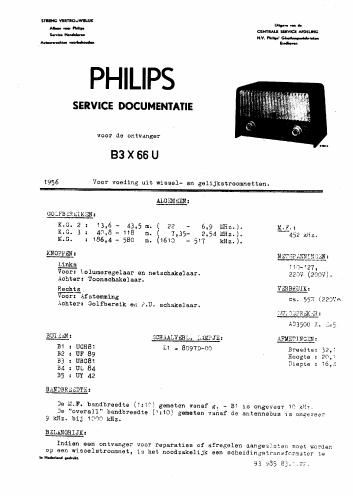 philips b 3 x 66 u service manual