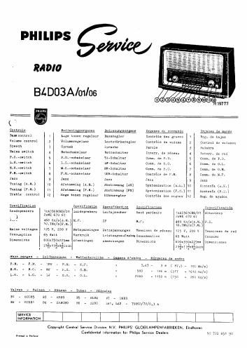 philips b 4 d 03 a service manual