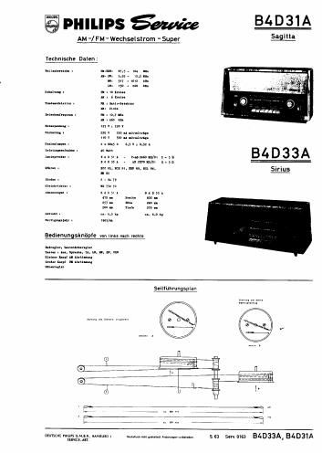 philips b 4 d 31 a service manual