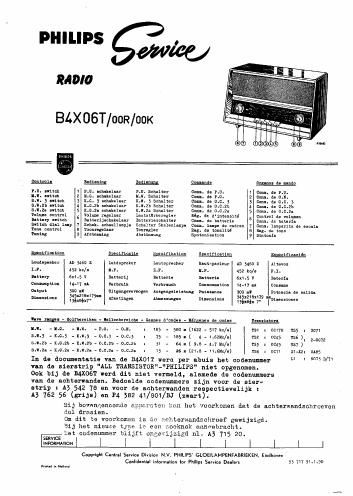 philips b 4 x 06 t service manual