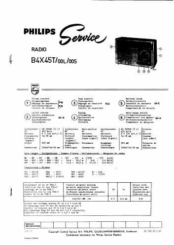 philips b 4 x 45 t service manual