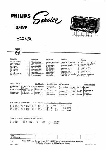 philips b 4 x 47 a service manual