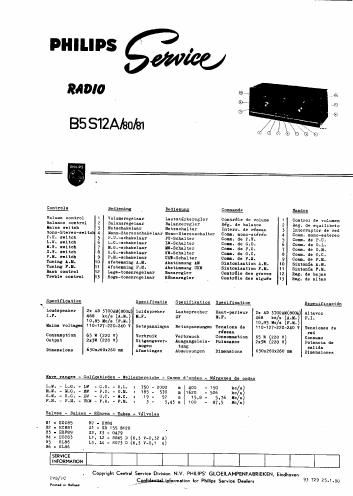 philips b 5 s 12 a service manual
