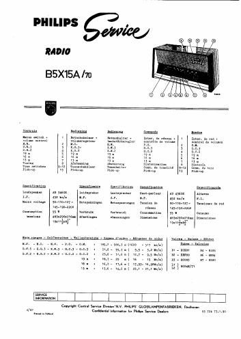 philips b 5 x 15 a service manual