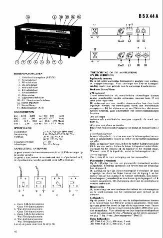 philips b 5 x 44 a service manual