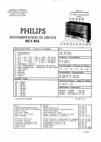 philips b 5 x 82 a service manual