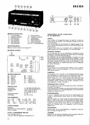 philips b 6 x 43 a service manual