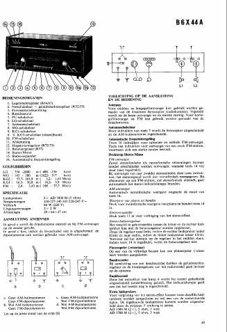 philips b 6 x 44 a service manual
