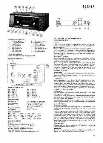 philips b 7 x 43 a service manual