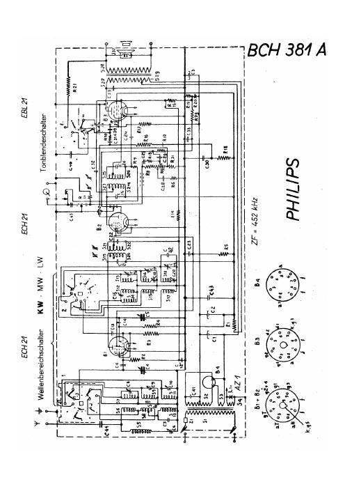 philips bch 381 a schematic