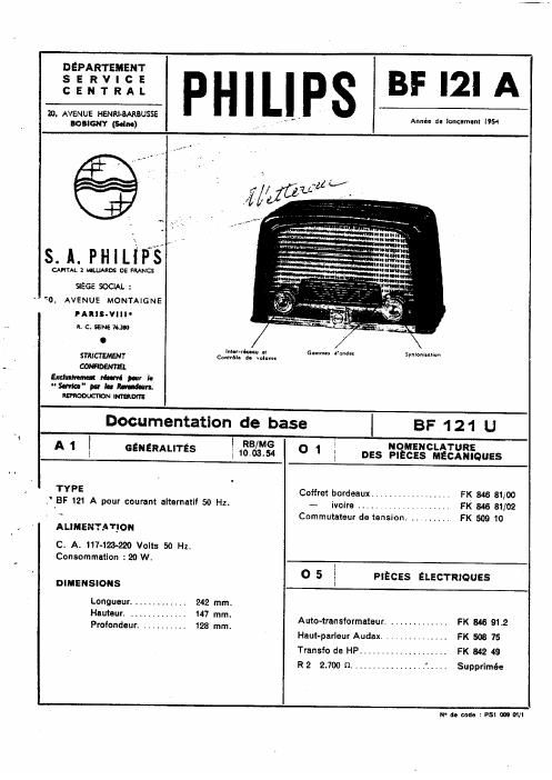 philips bf 121 a