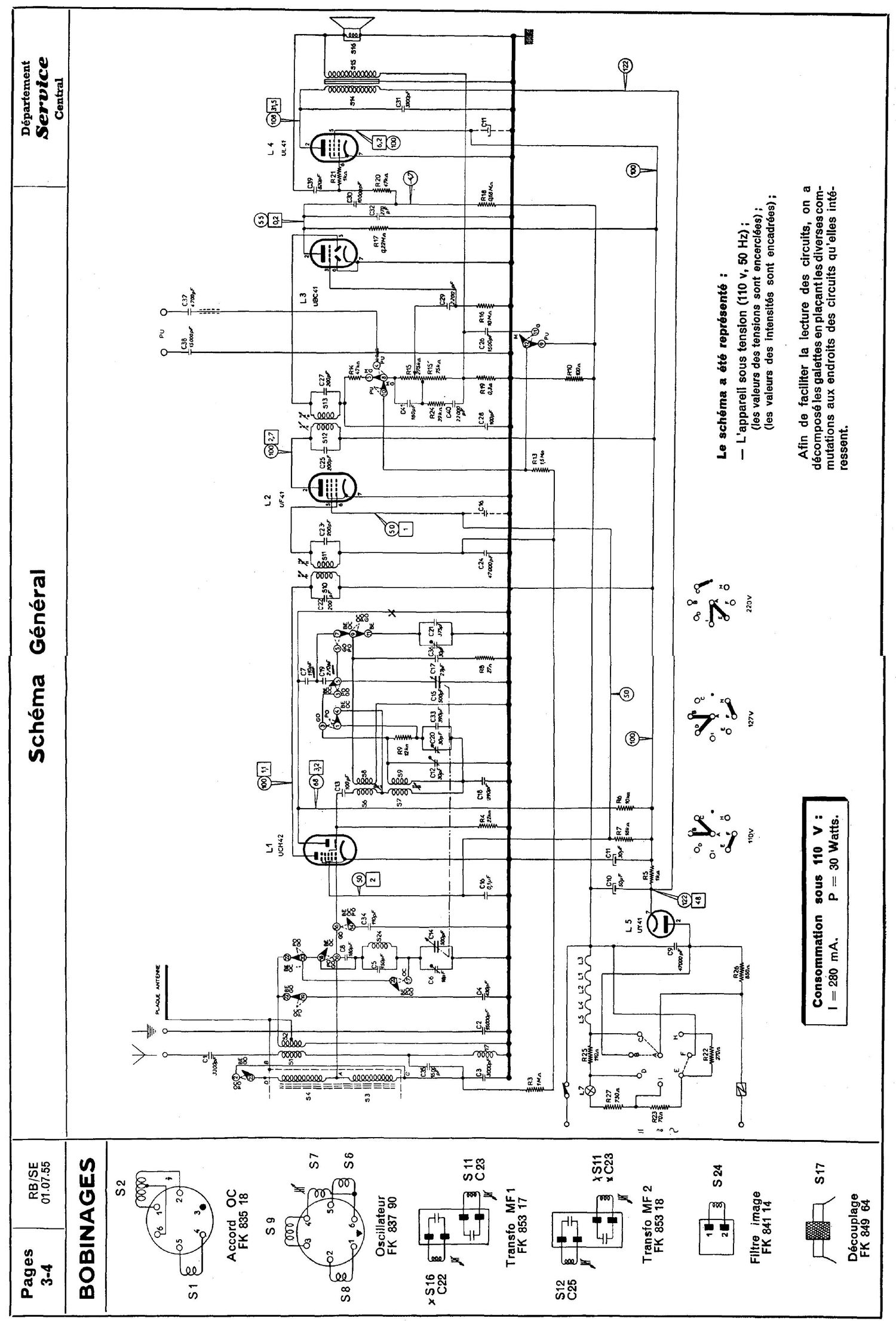 philips bf 251 u schematic