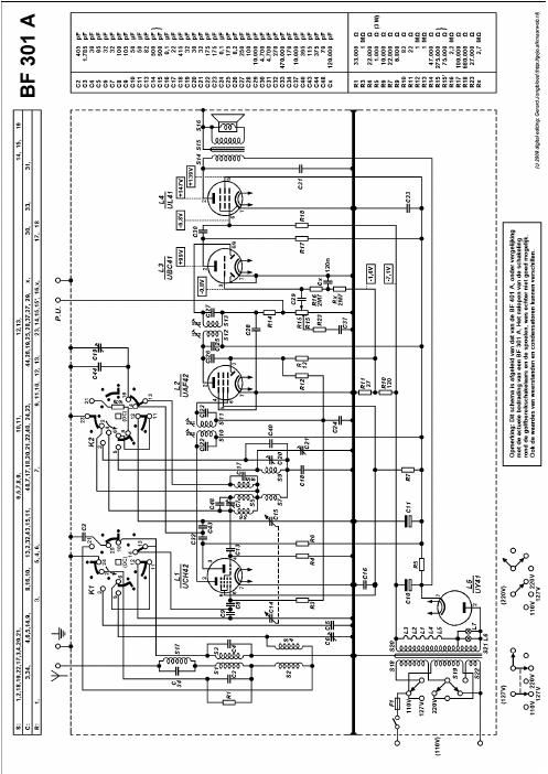 philips bf 301 a schematic