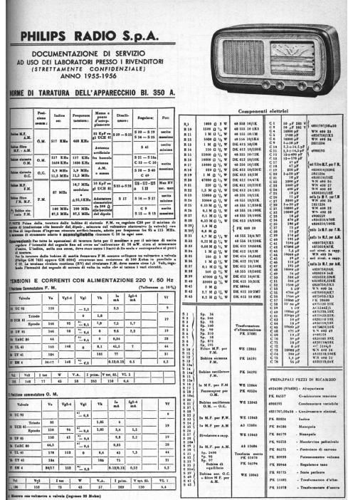 philips bi 350 a components