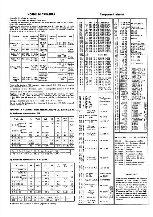 philips bi 471 a fi 481 a hi 482 a components