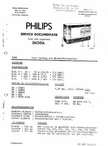 philips bn 381 a