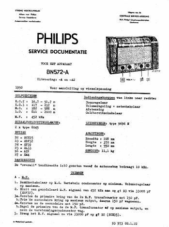 philips bn 572 a