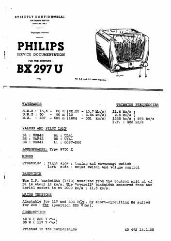 philips bx 297 u