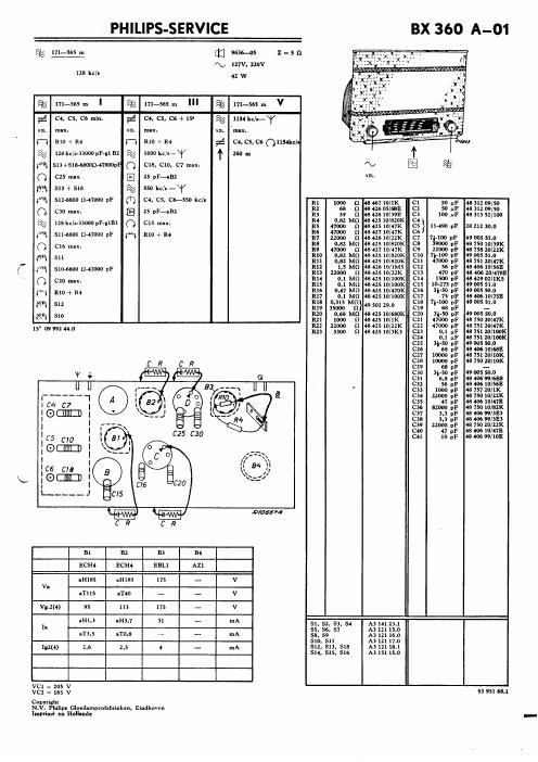 philips bx 360 a