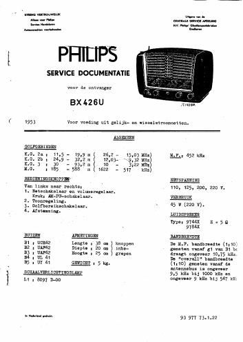 philips bx 426 u