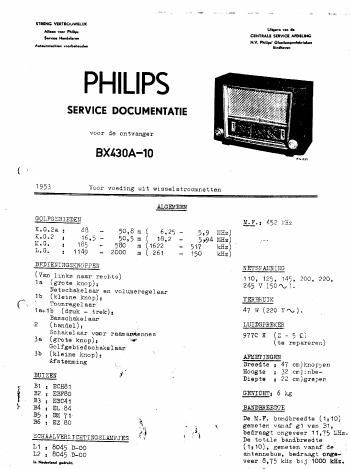 philips bx 430 a